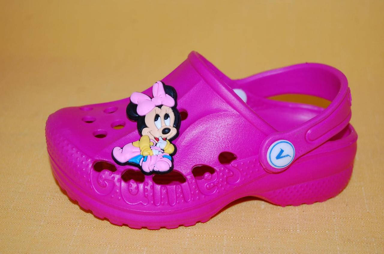 

Детские Кроксы Vitaliya Украина 11004 Для девочек Малиновый размеры 22_33