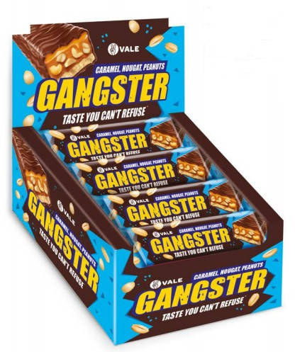 

Батончик Gangster арахис и нуга 50 г 20 шт/уп 120шт/ящ