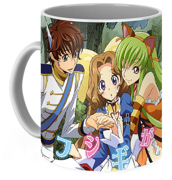 

Кружка GeekLand Код Гиас Code Geass Нанали в Стране Чудес, Белый