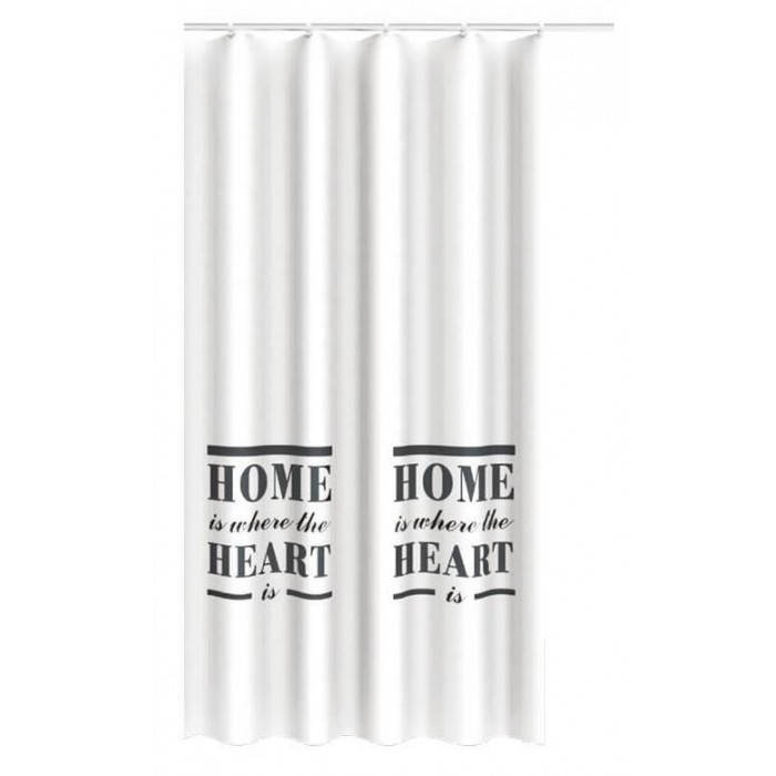 

Шторка для ванной и душа Trento Home Heart, Белый