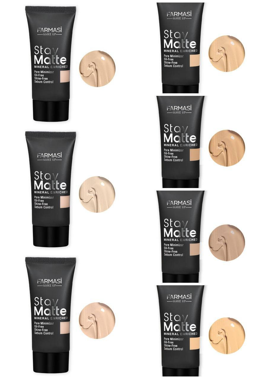 

Матирующий тональный крем для жирной и проблемной кожи Stay Matte MakeUp Farmasi