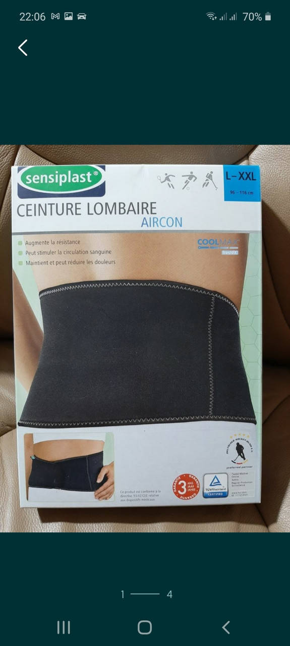 

Пояс бандаж корсет для спины Sensiplast L-XL,M-L,XS-M Германия