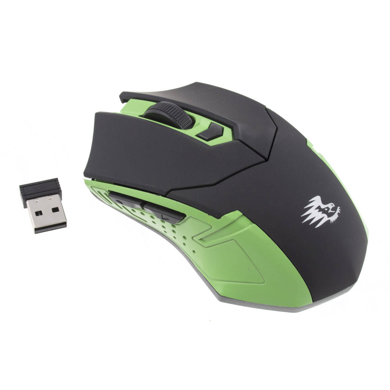 

Миша для ПК JX-A6803 бездротова салатова, Черный