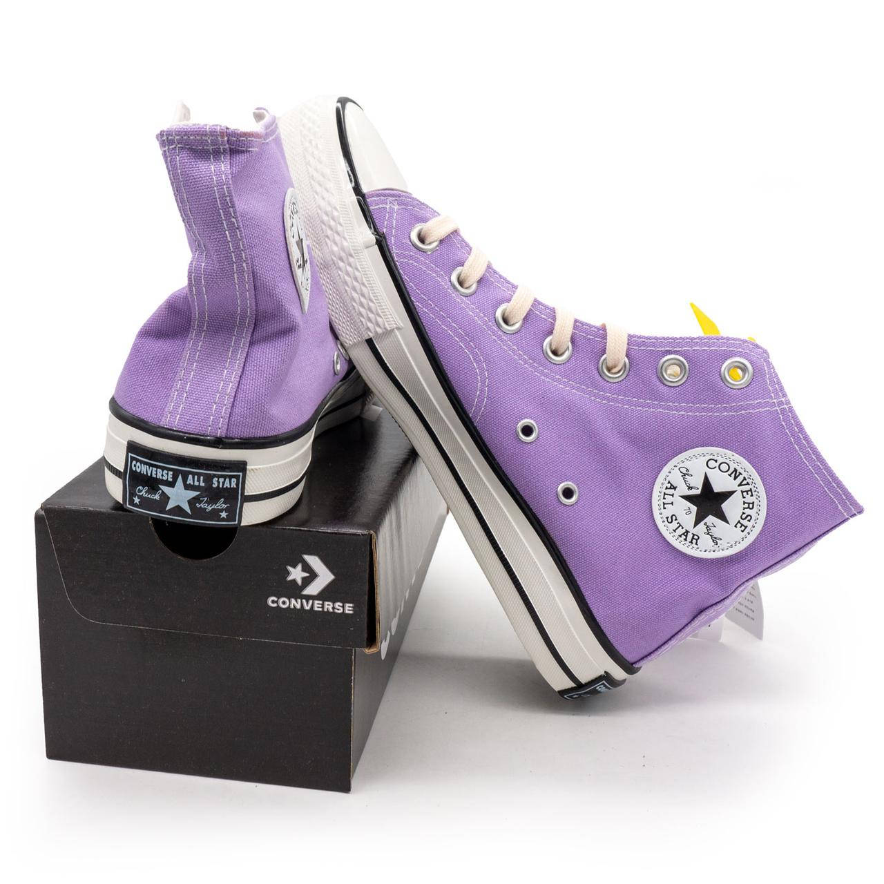 

Кеды Converse Chuck 70 высокие фиолетовые р.(38, 39), Фиолетовый