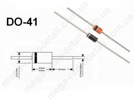 

Діод ультрашвидкодіючий UF4007 (1A, 700V)