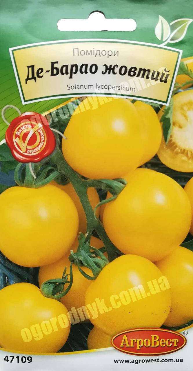 

Семена томата Де-Барао желтый 0.2 г.