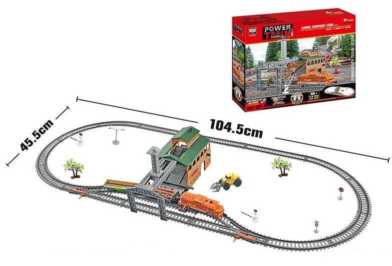 

Железная дорога 20821 "Лесовоз", 45 элементов, длина путей 300 см, 2 вагона