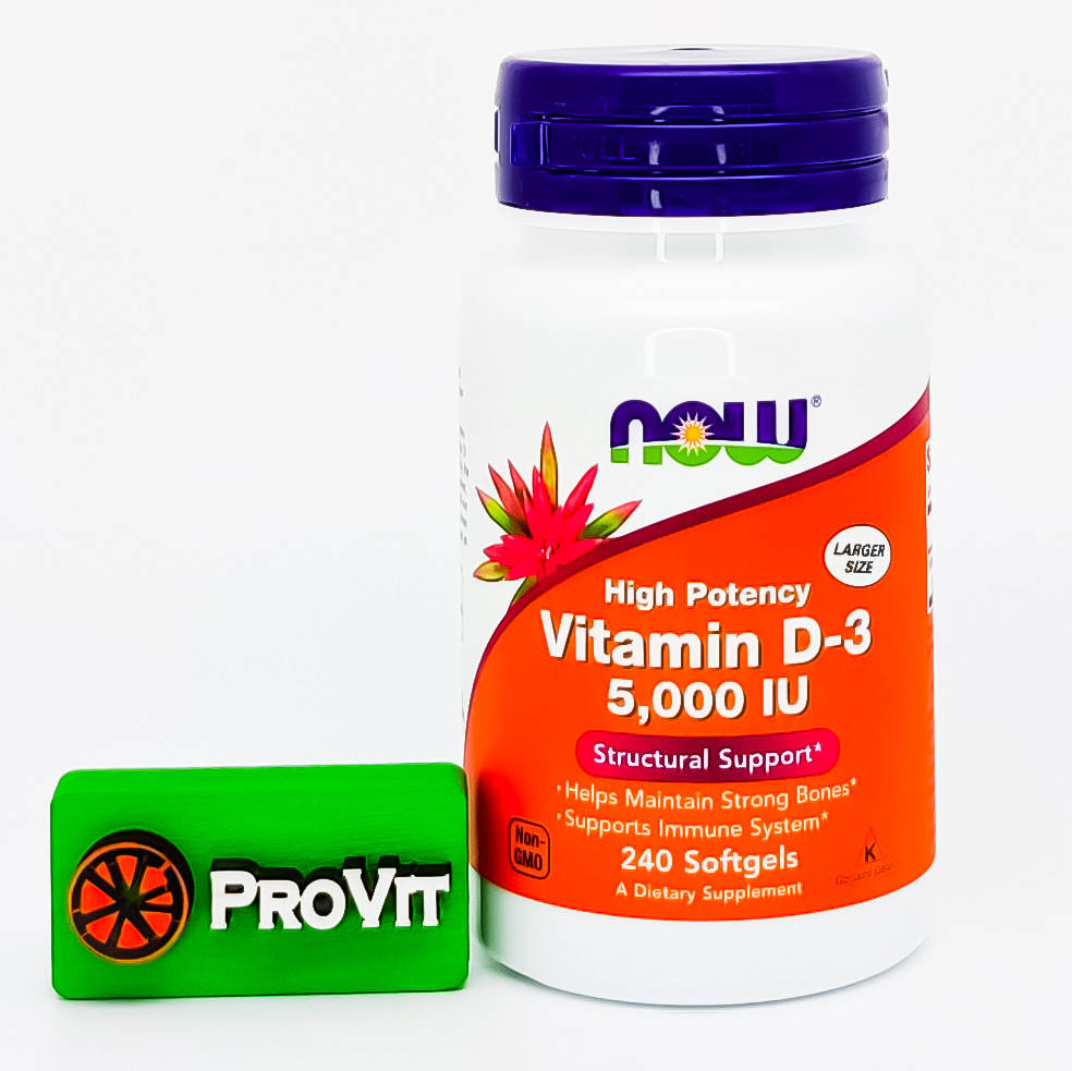 

Витамин Д3 США! Now Foods Vitamin D-3 5000 IU 240 кап.