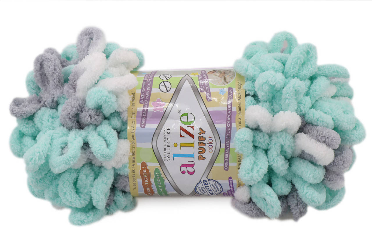 

Alize Puffy Color, №6408, Секционное крашение