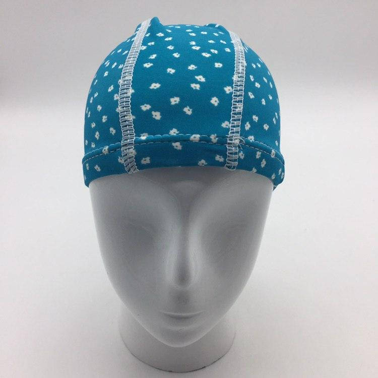 

Разноцветная детская тканевая шапка для плавания