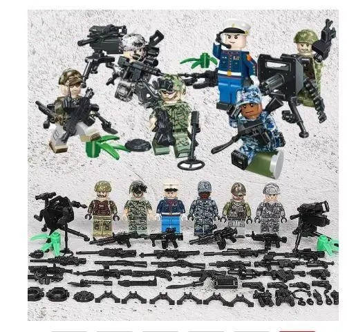 

Фигурки морпехи военные спецназ солдаты оружие для лего lego