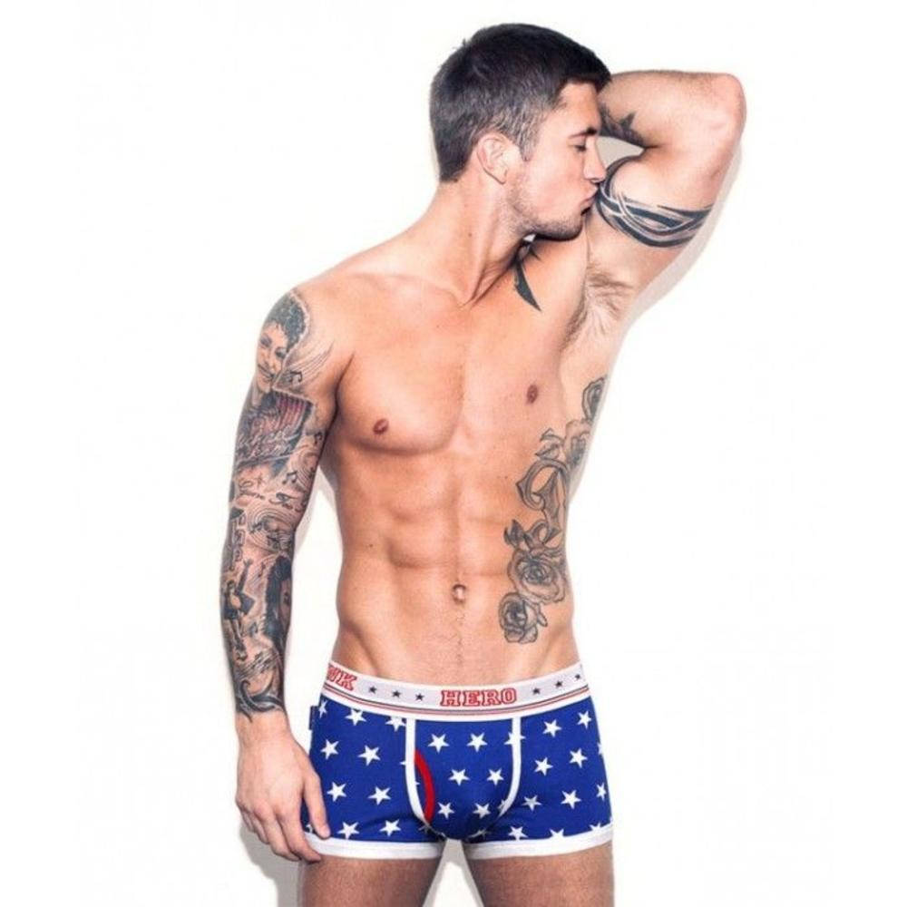 

Стильные синие трусы со звездами Pink Hero, Синий