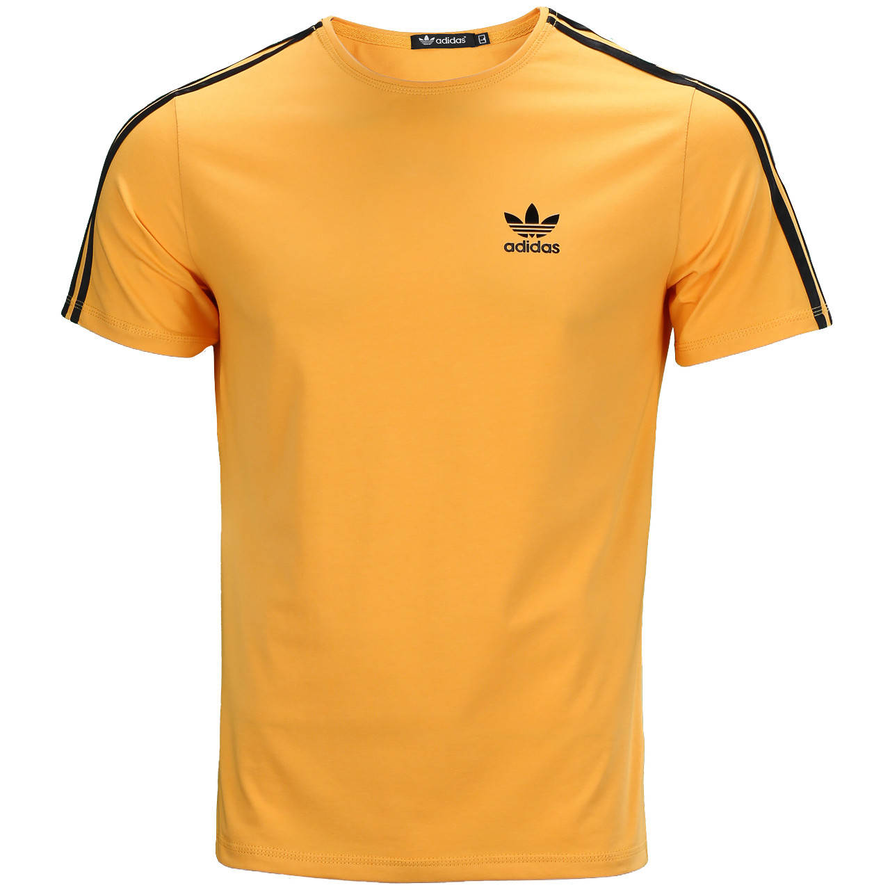 

Футболка спортивная желтая ADIDAS с лампасами Ф-10 YEL L(Р) 21-901-020, Желтый