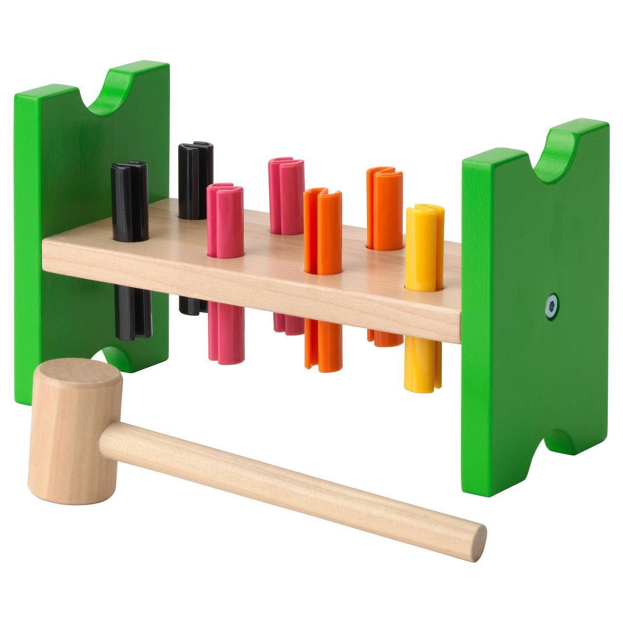 

IKEA MULA (702.948.91) Блок игровой с колышками и молотком