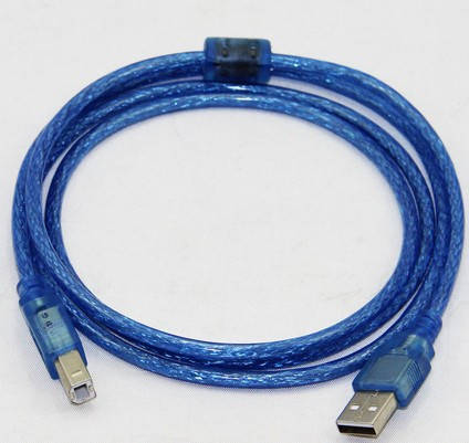

Кабель AM/BM на принтер 1,5 м силикон феррит USB 2.0