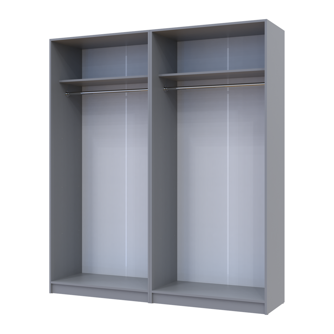 Шафа для одягу Doros Промо Сірий 2+2 ДСП 180х48х204 (80737766) 5