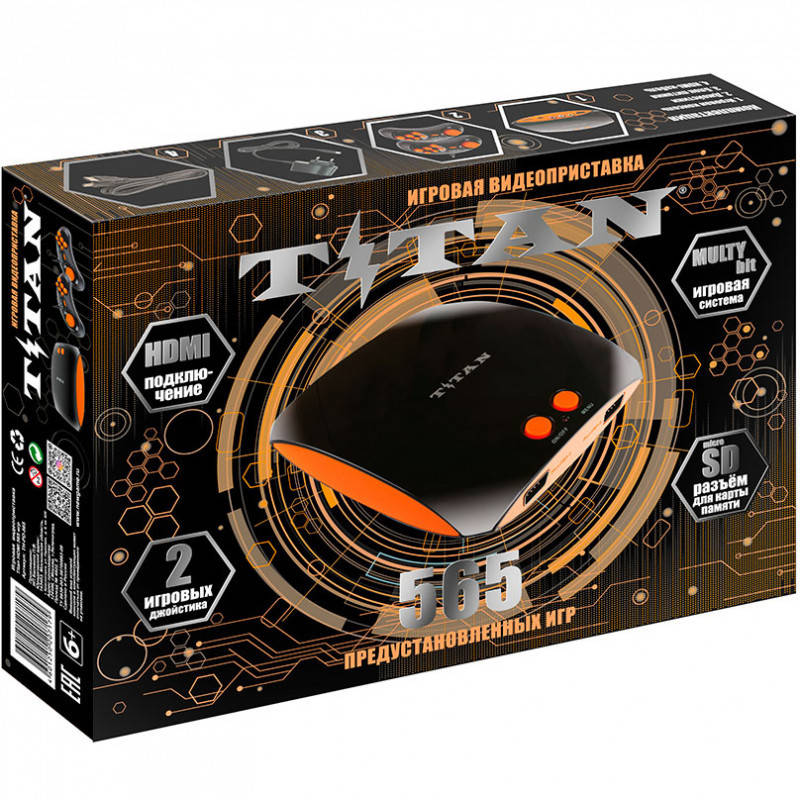 

Игровая приставка Magistr Titan 3 ORANJ (565 игр) HDMI