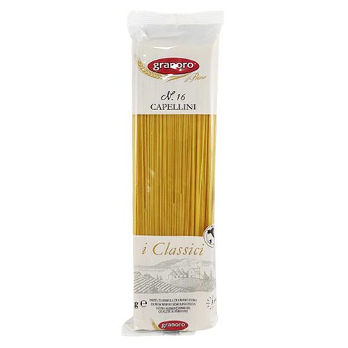 

Спагетті Граноро №16 Капелліні Granoro Capellini 500g 24шт/ящ (Код : 00-00004470)