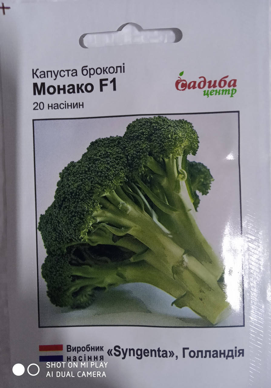 

Насіння капуста броколі Монако F1 20 шт. "Syngenta" Голландія