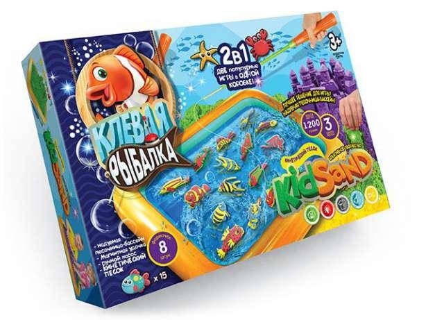 

Кинетический песок клёвая рыбалка 2в1 KidSand