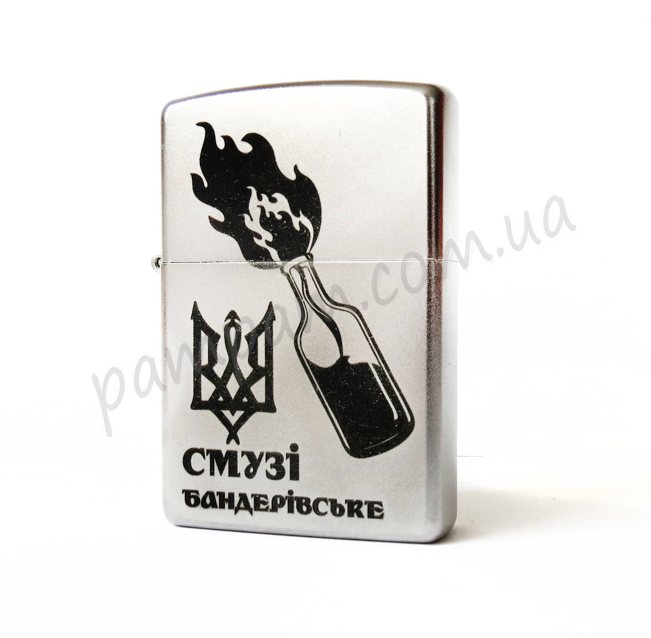 

Зажигалка Zippo 205BS Бандерівське Смузі, Серый