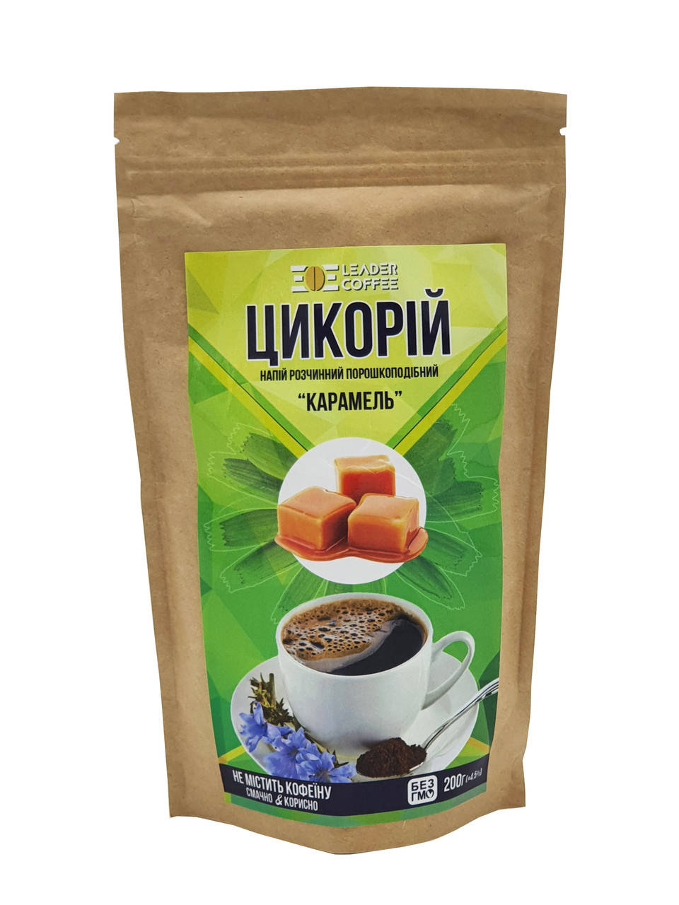 

Цикорий растворимый порошкообразный ТМ"LEADERCOFFEE" Карамель, 200г