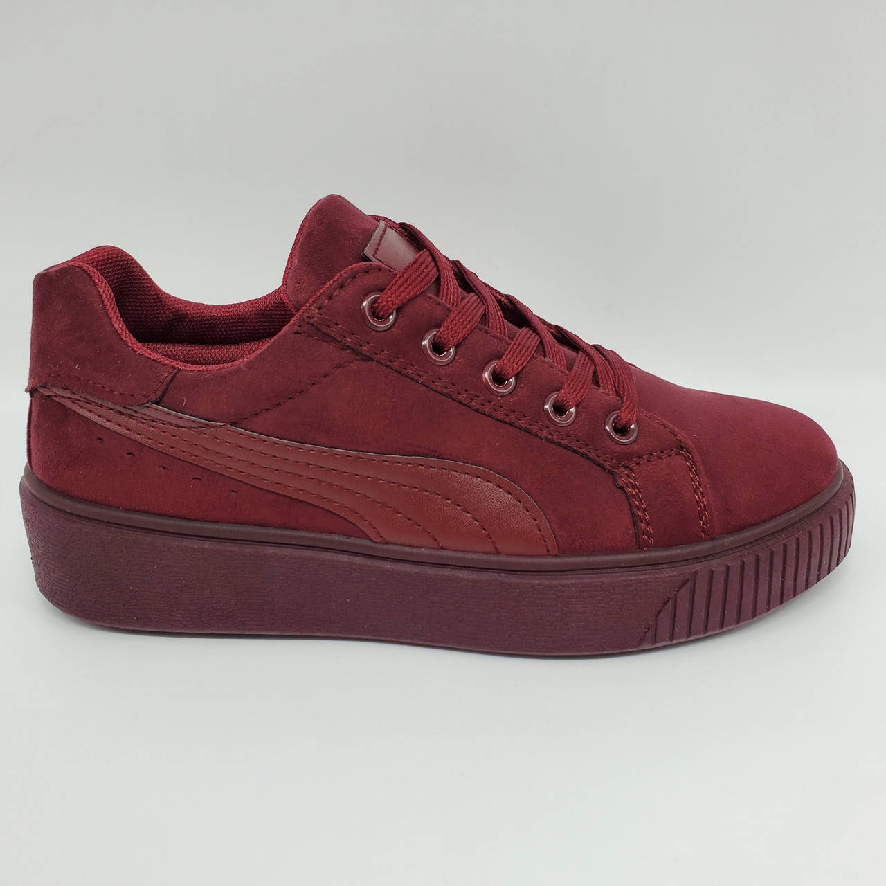 

Кроссовки, кеды женские бордовые в стиле Puma Cali Sport, 38(24.1см), Бордовый