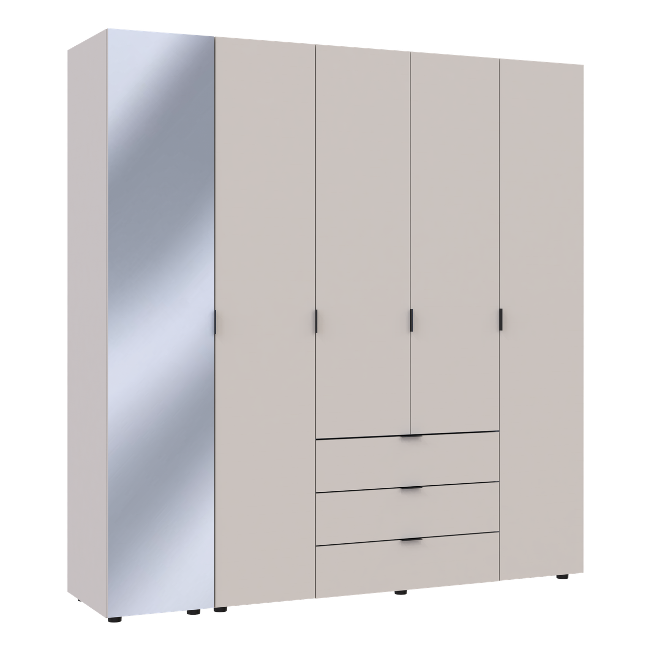 Шафа для одягу Doros Гелар Кашемір 4ДСП/Дзеркало 194х49.5х203.4 (80737659) 6