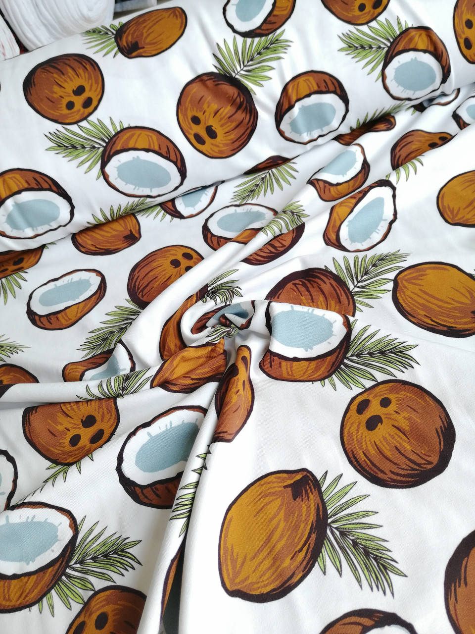 

Стрейч кулир принт "Кокос" - 185см. (диджитал)