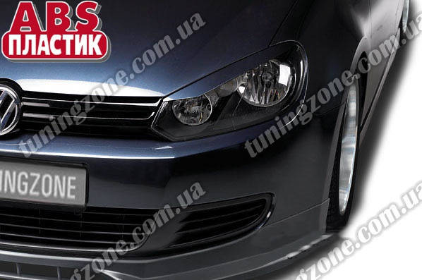 

Реснички/накладки на фары VW Golf 6 из ABS пластика