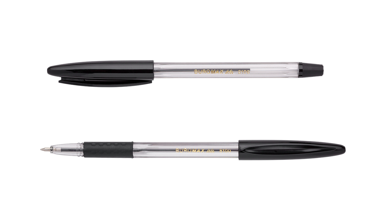 

^$Ручка шариковая CLASSIC GRIP 07 мм пласткорп резгрип черные чернила