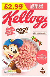 

Kelloggs Coco Pop Strawberry/white, 480 г