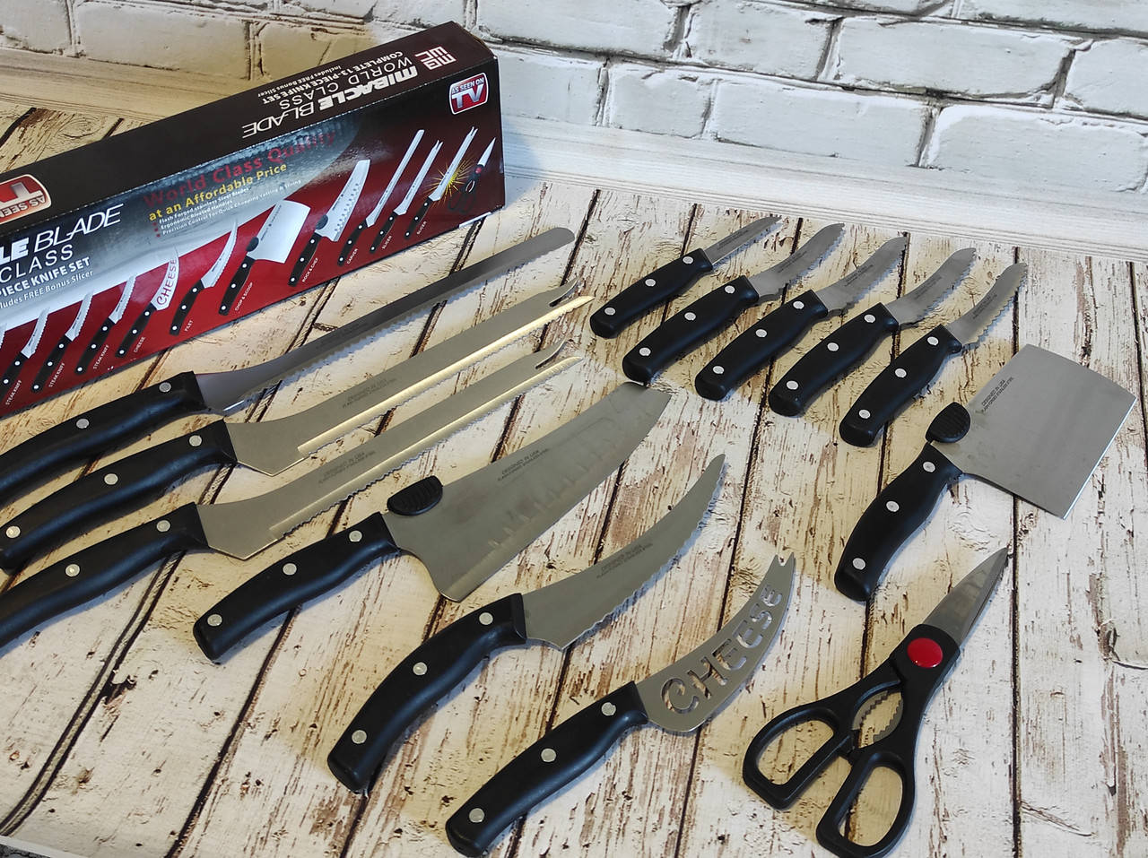 

Набор ножей для кухни Mibacle Blade (13шт)