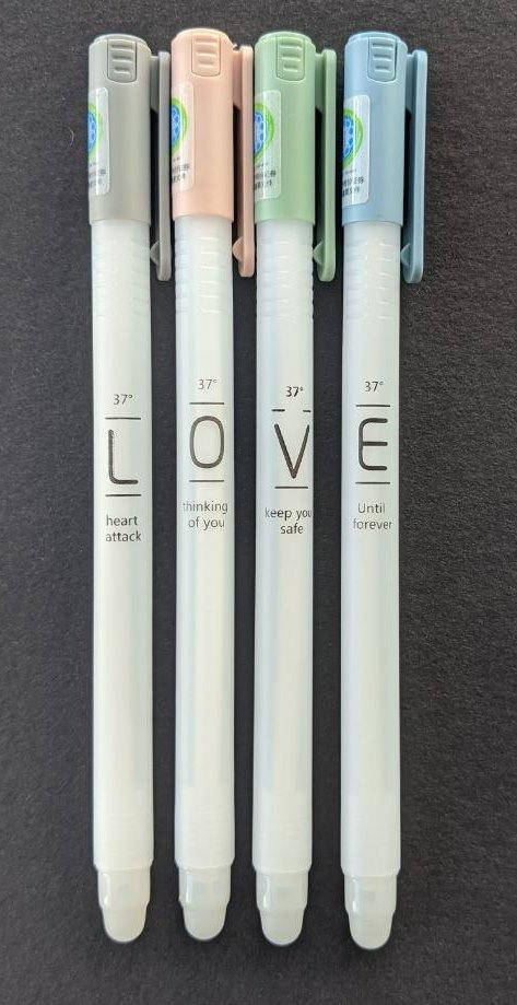 

Набор ручек пиши-стирай Love 4 шт. Aihao 862A