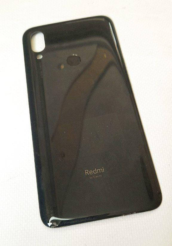 

Задняя крышка батареи с отпечатком пальцев Xiaomi Redmi 7, черная оригинал б.у, Черный