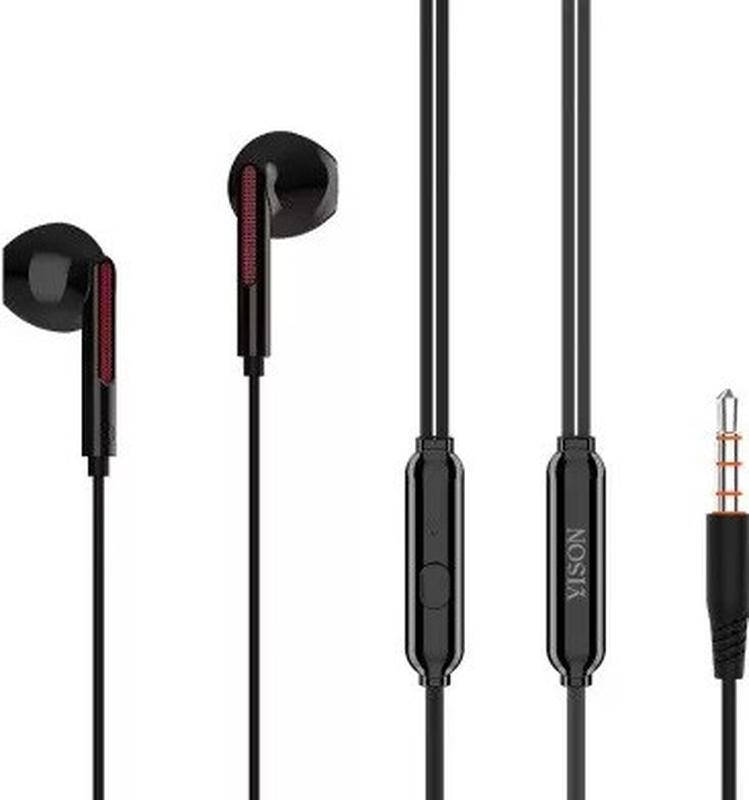 

Наушники проводные Yison X4 Black вкладыши с микрофоном, Черный