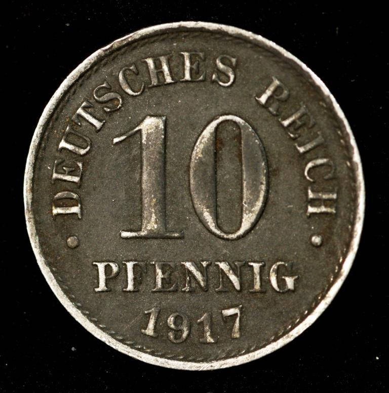 

Монета Германии 10 пфеннигов 1917 г.