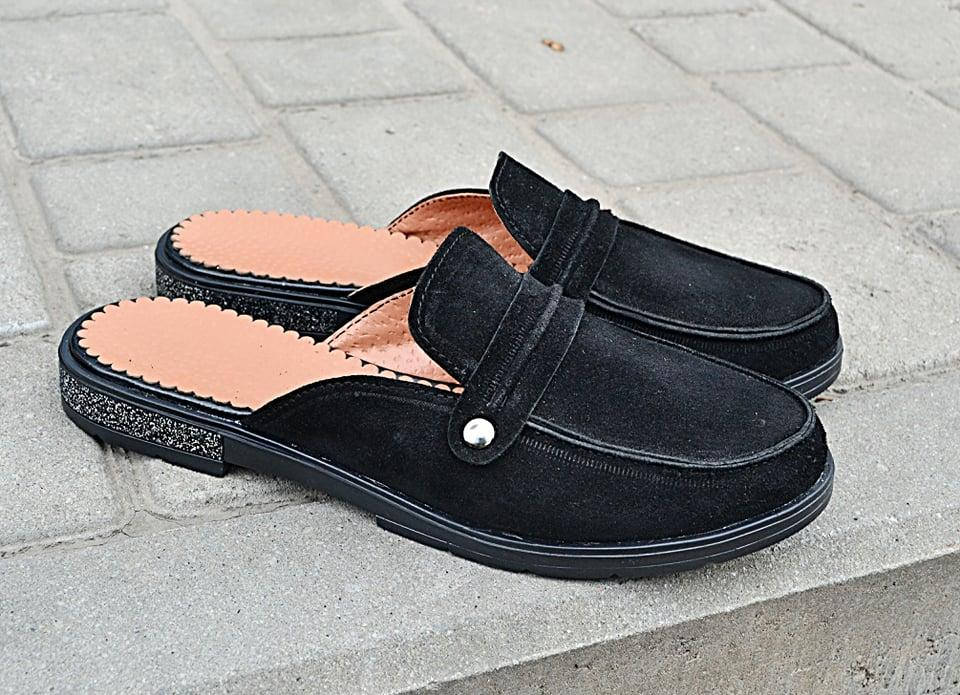 

Женские мюли замшевые черные р.36-40