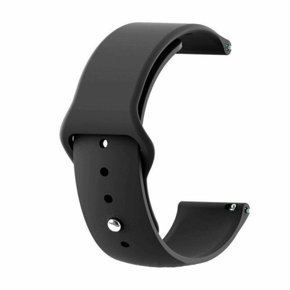 

Ремешок для часов amazfit gtr 47mm pace stratos силиконовый черный