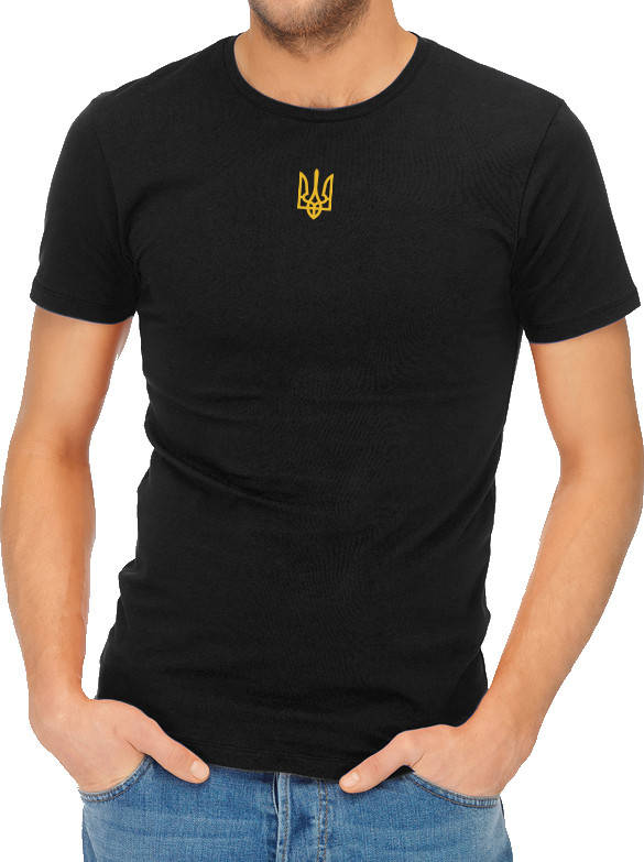 

Футболка с гербом как у Зеленского Черный, S