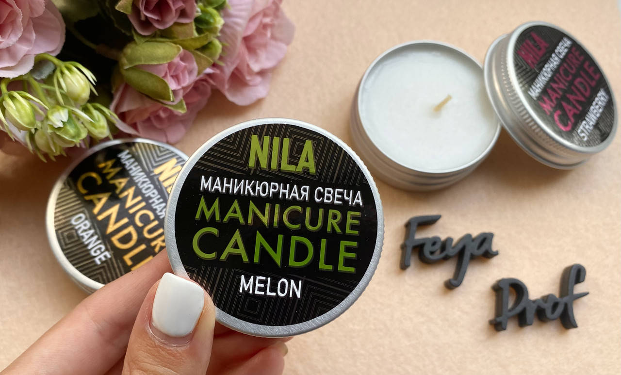 

Nila Свеча массажная для маникюра Spa Massage Candle Дыня, 30мл