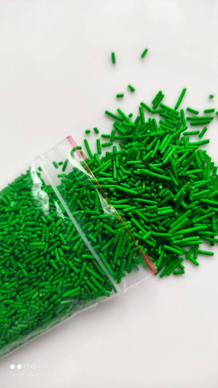 

Посыпка кондитерская, травка зеленая