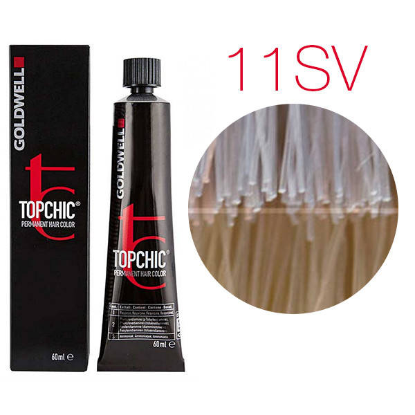 

Краска для волос Goldwell Topchic 60 мл 11SV (серебристо-фиолетовый блондин)
