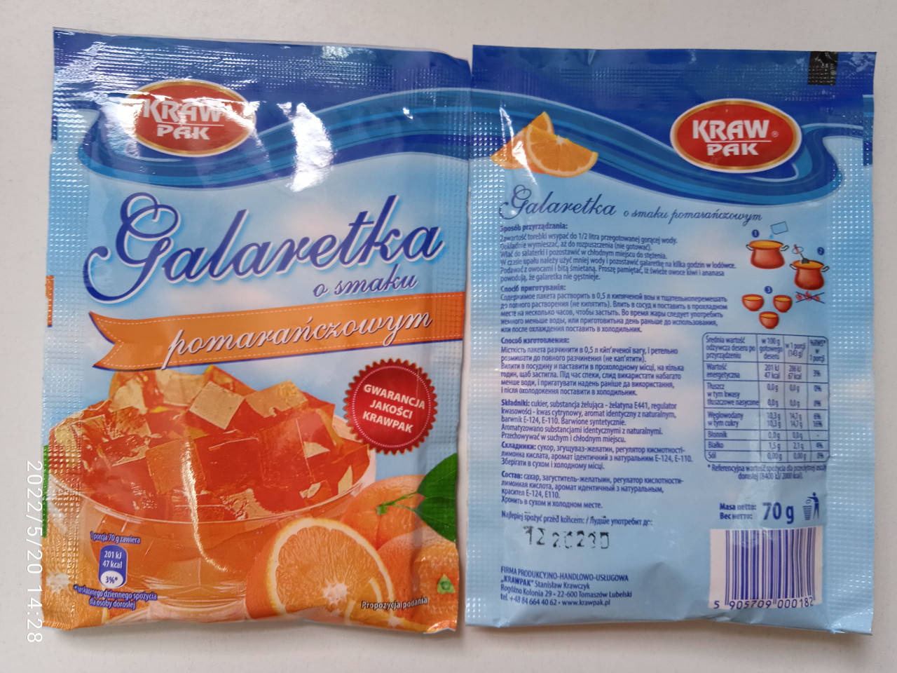 

Galaretka желе зі смаком апельсина
