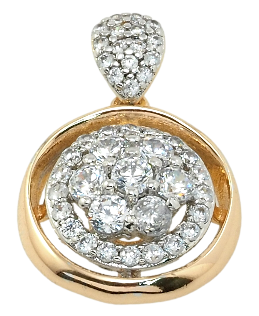 

Кулон Xuping Позолота 18K + Родий "Блеск фианитов" для цепочки до 2мм