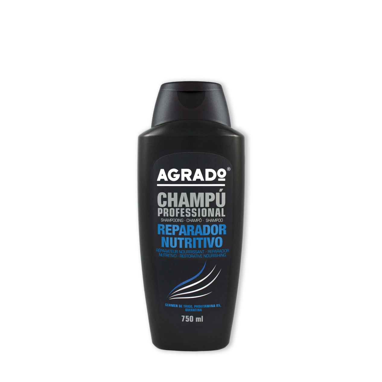 

Питательный восстанавливающий профессиональный шампунь для волос Agrado 750 мл Испания