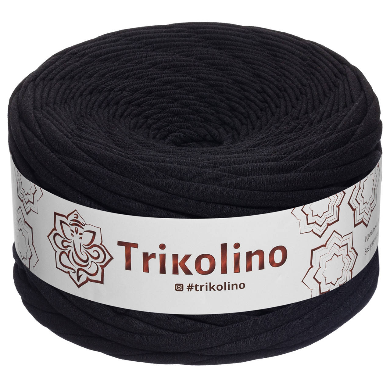 

Trikolino (Триколино) 7-9 мм 100 м черный Трикотажная пряжа, нитки для вязания.