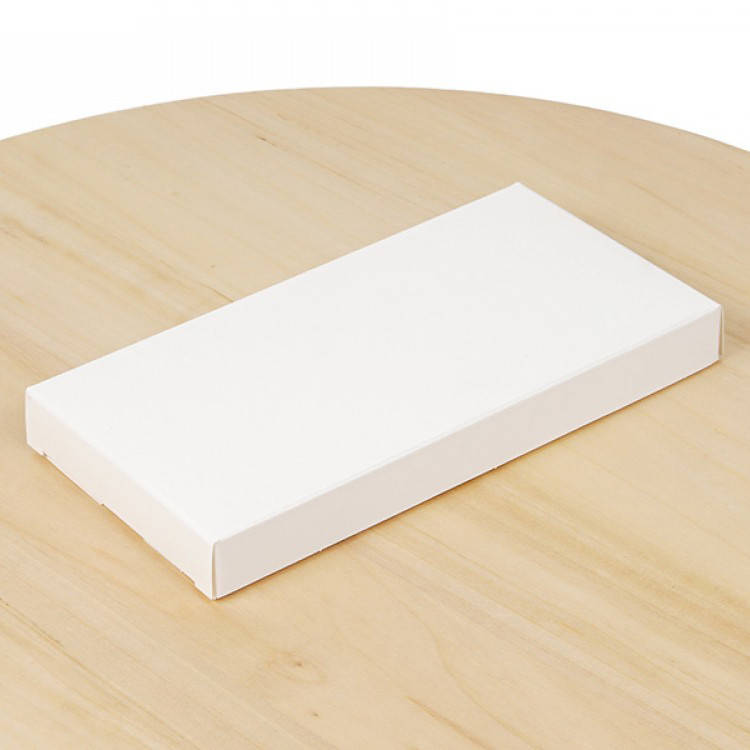 

Коробка для плитки шоколада 16х8х1,7 см. (белая) без окошка, Белый