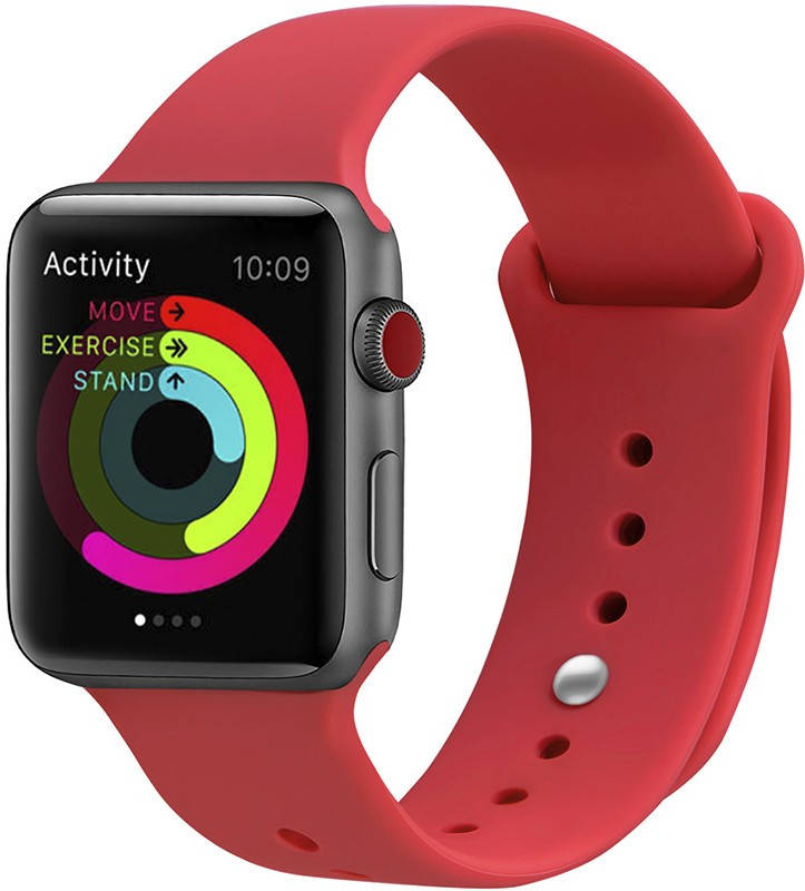 

Ремешок UWatch Silicone Strap for Apple Watch 42/44 mm Red