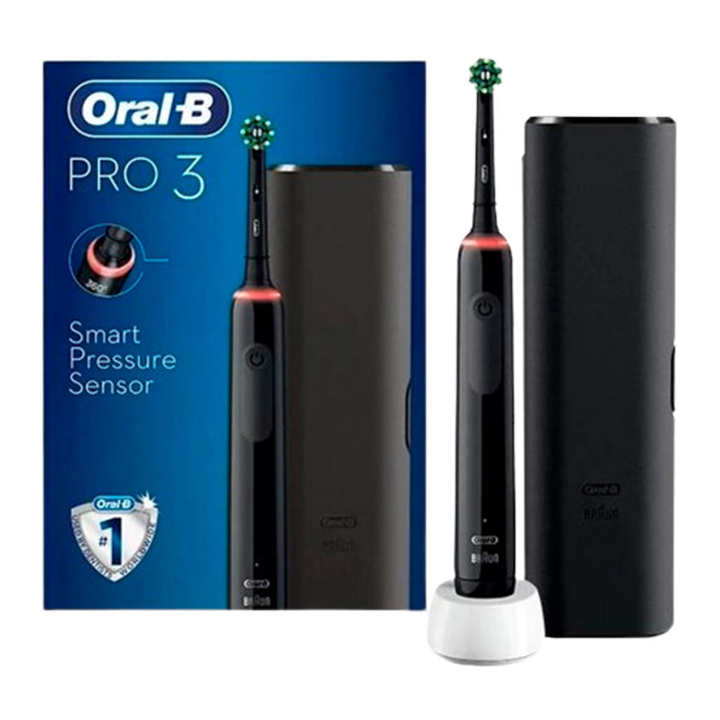 

Электрическая зубная щетка Oral-B D505 PRO 3 3500 Cross Action (Black) [67578], Черный